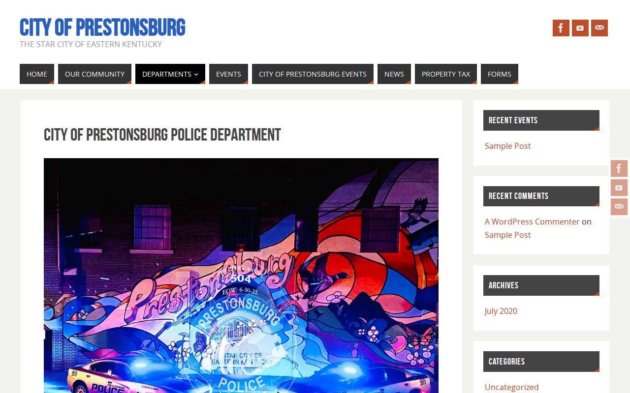 Prestonsburg Police Department official arrest-record source in Floyd County